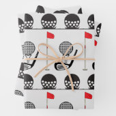 Papier d'enveloppement Motif de golf (En situation)