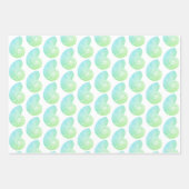 Papier d'enveloppement multicolore vert Nautilus (Devant 3)