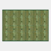 Papier d'enveloppement noir rouge or 3 (Devant 3)