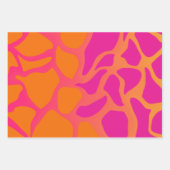 Papier d'enveloppement orange et rose chaud (Devant)