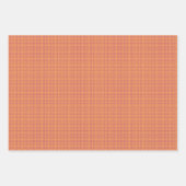 Papier d'enveloppement orange Tone Set de 3 concep (Devant 3)