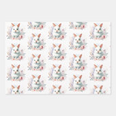 Papier d'enveloppement Pastel Bunny de Pâques - En (Devant)