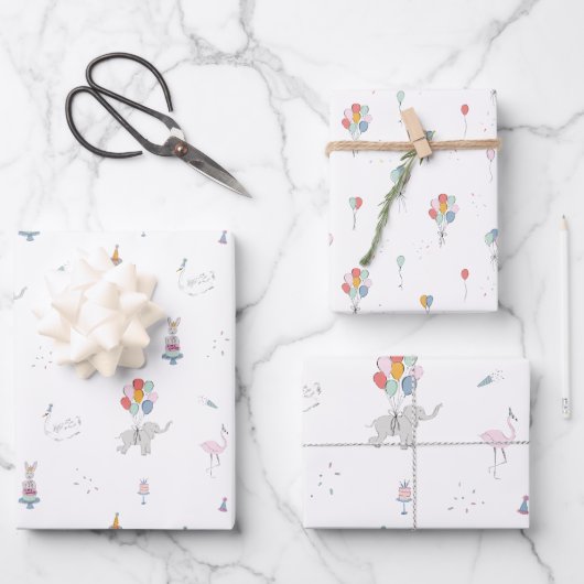 Papier d'enveloppement pour animaux de fête (Recto)