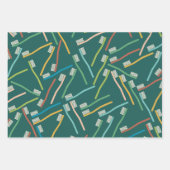 Papier d'enveloppement pour dentiste mignon (Devant 3)