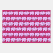 Papier d'enveloppement pour éléphants violets (Devant 3)