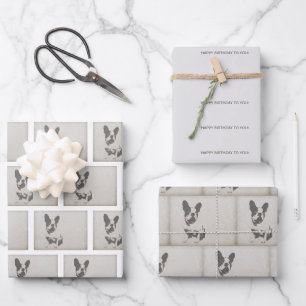 Papier d'enveloppement pour l'anniversaire du Bull