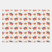 Papier d'enveloppement pour sac à dos pour fille à (Devant 2)