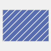 Papier d'enveloppement Rainbow Stripes et Blue Dia (Devant 3)