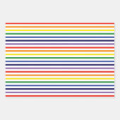 Papier d'enveloppement Rainbow Stripes et Blue Dia (Devant 2)