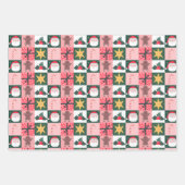 Papier d'enveloppement rose de Noël (Devant 2)