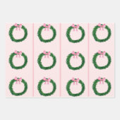 Papier d'enveloppement rose et préppyNoël - Aquare (Devant 3)