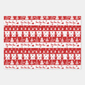 Papier d'enveloppement rouge blanc (Devant)