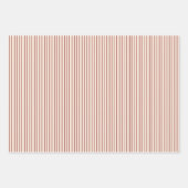 Papier d'enveloppement rouge de Noël rustique (Devant 3)