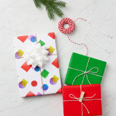 Papier d'enveloppement rouge et vert de couleur vi