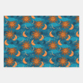 Papier d'enveloppement Soleil, Lune et Étoiles Jeu (Devant)