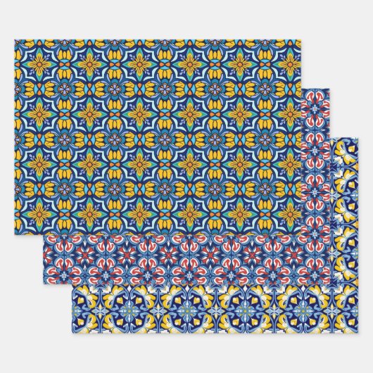Papier d'enveloppement Talavera mexicain (Lot)