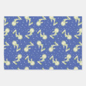 Papier d'enveloppement violet et bleu 2e anniversa (Devant 2)