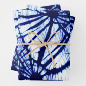 Papier d'enveloppement Web Indigo Tie Dye Spider (En situation)
