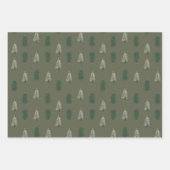 Papier d'enveloppement Whimsical de sapin de Noël (Devant 3)