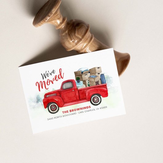 Papier Déplacement du nouveau Faire-part d'adresse de la 