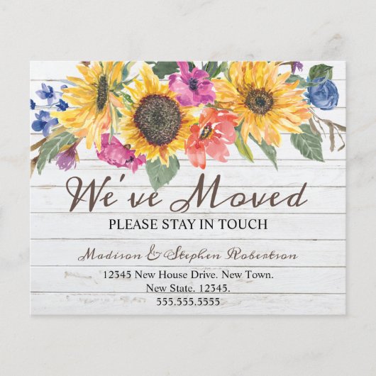 Papier Déplacement du tournesol budgétaire | Changement d (Devant)