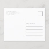 Papier Déplacement Faire-part Budget Palmiers Côtiers (Dos)