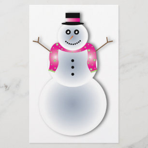 Papier déplaisant bonhomme de neige de noël
