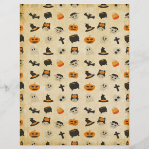Papier Déplaisant Cute Halloween Thème Motif