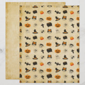 Papier Déplaisant Cute Halloween Thème Motif (Devant / Derrière)