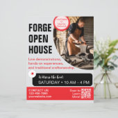 Papier Dépliant de forge ouverte Forgeron (Debout devant)