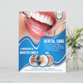 Papier Dépliant du bureau d'affaires des soins dentaires (Debout devant)