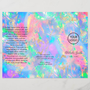 Papier dépliant trifold couleurs néon opale