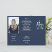 Papier Dépliant triptyque d'affaires botanique moderne (Debout devant)