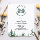 Papier Dernier camp bachelorette invitation week-end