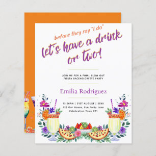 Papier Dernier Fling Fiesta Cocktails Tacos Bachelorette