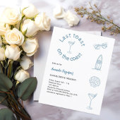 Papier Dernier toast coast bachelorette week-end invitati