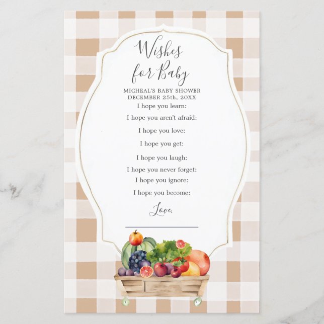 Papier Des fermiers Légume cultivés localement veulent un (Devant)