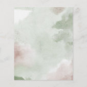 Papier Des vêtements budget sur une ligne baby shower inv (Dos)