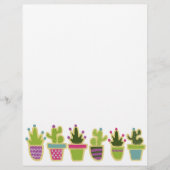 Papier Design de cactus mignons (Devant)