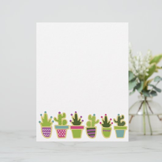 Papier Design de cactus mignons (Debout devant)