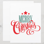 Papier Design de Noël et étoiles (Devant / Derrière)