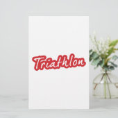 Papier Design de triathlon cool (Debout devant)
