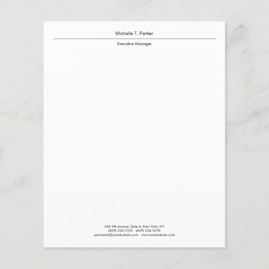 Papier Design épuré élégant professionnel moderne (Devant)