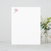 Papier Design Floral Rose - Art Fleur Élégant (Debout devant)