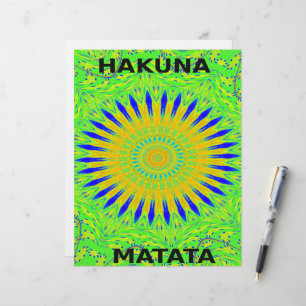 Papier Design Motif africain en vert et en or