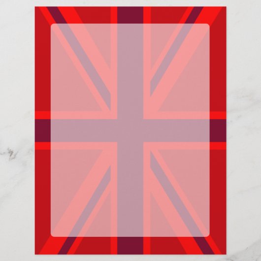 Papier Design Union Jack à accent rouge (Devant)