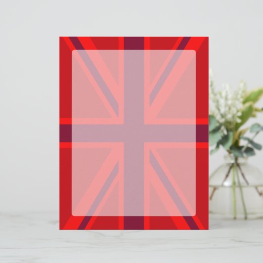 Papier Design Union Jack à accent rouge (Debout devant)