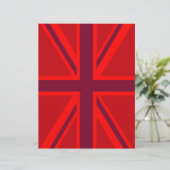 Papier Design Union Jack à accent rouge (Debout devant)
