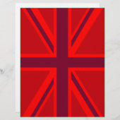 Papier Design Union Jack à accent rouge (Devant / Derrière)