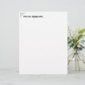 Papier design your own letterhead template (Debout devant)
